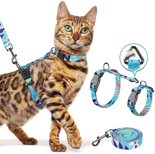 Halypet Cat Harness and Leash Set, Escape Proof Cat Harnesses by DOMoreWithYourPet