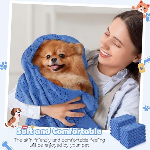 Irenare 12 Microfiber Puppy Towels - Image 4