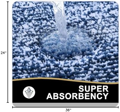 OLANLY Bathroom Rugs 36x24, Soft Absorbent Microfiber Bath Rugs - Image 2