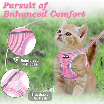 Cat Harness and Leash for Walking Escape Proof, Adjustable Kitten Vest Harness - Image 3