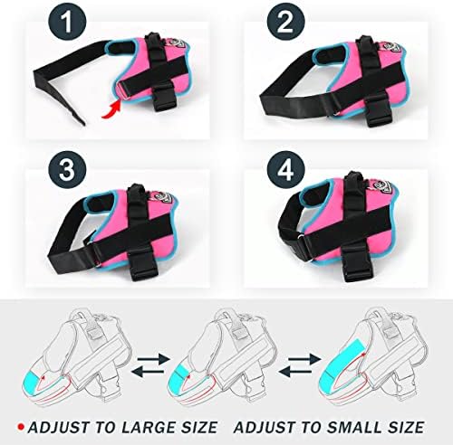 Bolux Dog Harness, No-Pull Reflective Dog Vest, Breathable Adjustable Pet - Image 3