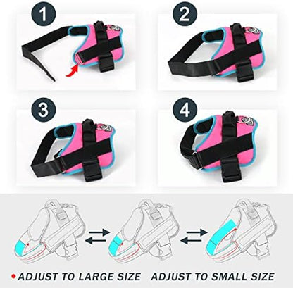 Bolux Dog Harness, No-Pull Reflective Dog Vest, Breathable Adjustable Pet - Image 3