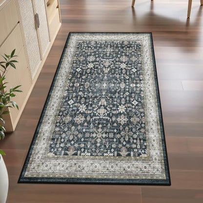 Floral Hallway Runner Rug 3x7 for Bedroom Kitchen - Image 5