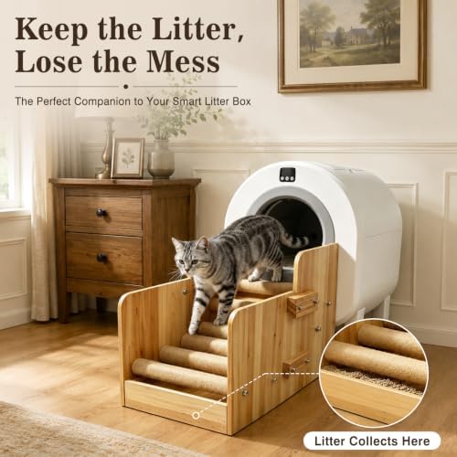 Wooden Automatic Litter Box Steps/Ramp - Image 3