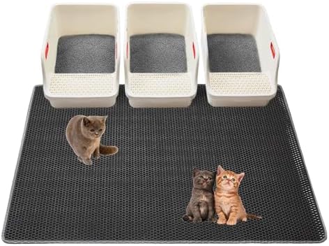 Cat Litter Mats-Extra Large 47''x36'' Litter Trapping Mat by USHARP