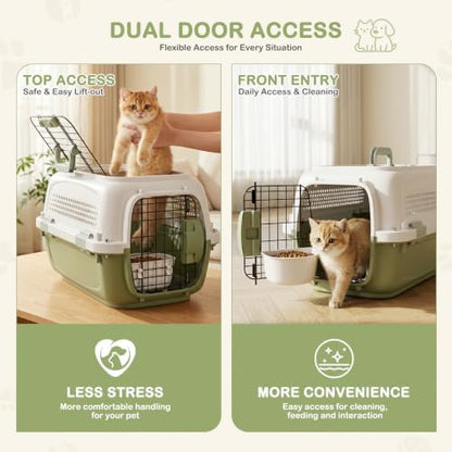 19.5" Hard Shell Cat Carrier, Pet Carrier - Image 6