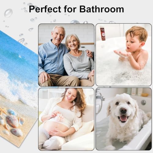 Square Shower Mat, Yonala 24 x 24 Inch Stylish Non Slip Shower Mats - Image 7