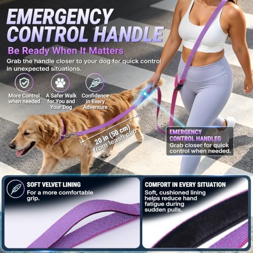 Hands Free Dog Leash, Galaxy Reflective, Crossbody Dog Leash - Image 6
