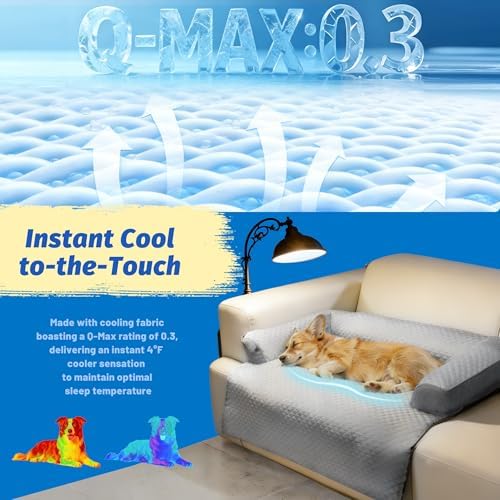 WATANIYA PET Cooling Dog Bed, Washable Cooling Mat - Image 3