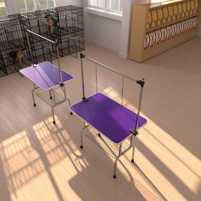 42" Pet Dog Grooming Table, Foldable Stainless Steel Frame Pet Drying Grooming - Image 6
