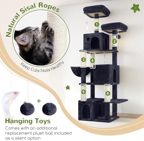 Globlazer F71 Cat Tree Tall, 71in Cat Tower - Image 5
