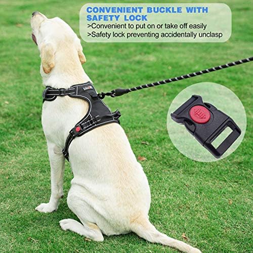 tobeDRI No Pull Dog Harness Adjustable Reflective Oxford Easy Control Medium - Image 5