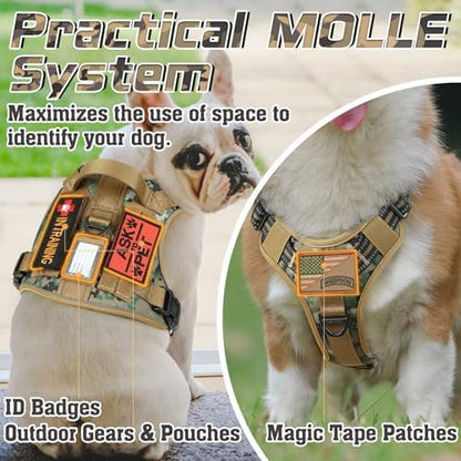 rabbitgoo Tactical Dog Harness for Small, No Pull Military Service Vest - Image 4