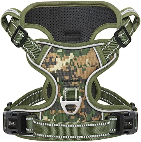 HEELE Dog Harness, No Pull Adjustable Padded Reflective Harness by HEELE