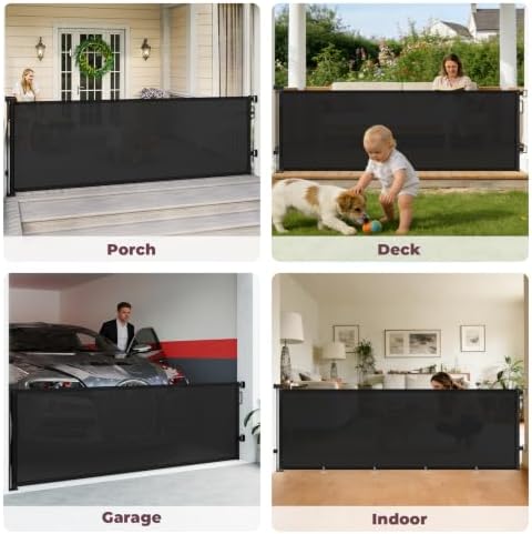 96" Retractable Baby Gate, Long Mesh Dog Gate - Image 6