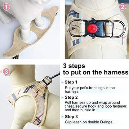 Dog Harness Step-in Breathable Puppy Cat Vest - Image 6