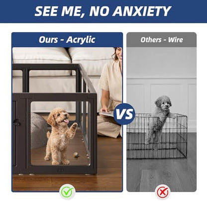 Acrylic Dog Playpen Indoor, G Series, Door + Panel - Image 3