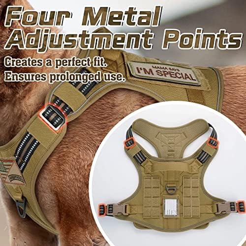rabbitgoo Tactical Dog Harness for Large, No Pull Military Service Vest - Image 2