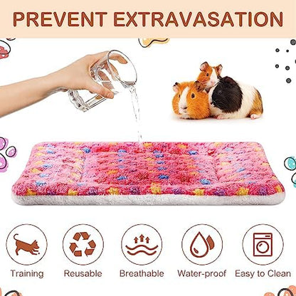 Haull 4 Pcs Waterproof Guinea Pig Bedding Mat, 13 x 10 - Image 2
