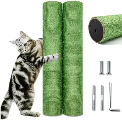 2PCS Cactus Cat Tree Replacement Posts, 15.7in M8 Sisal Scratching Pole by SIYIPURR