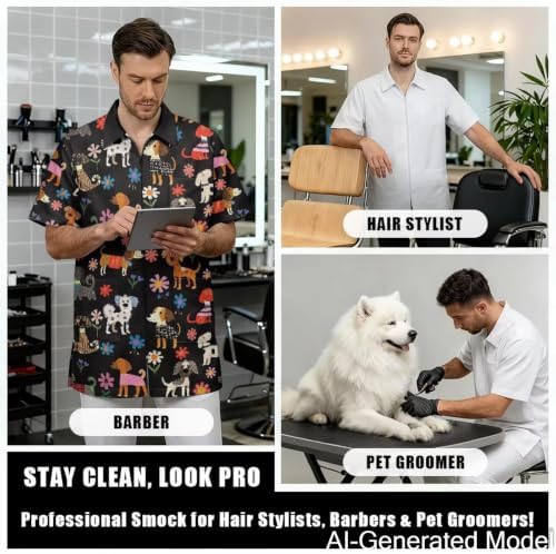 Professional Grooming Smock Unisex, Water Resistant Anti-Static - Image 4