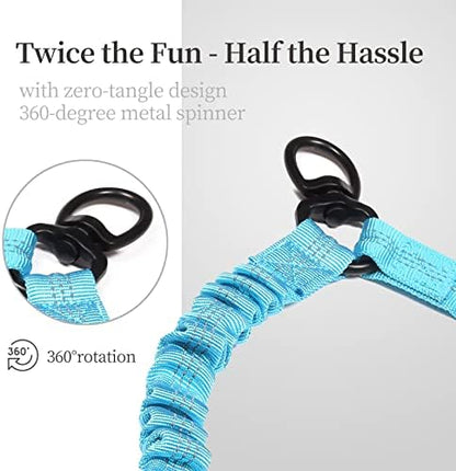 iYoShop Double Dog Leash with 3 Extra Traffic Handles, 15-120 lbs - Image 4