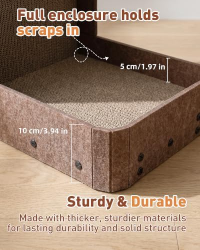 26.8" Cat Scratcher, L-Shaped Scratch Pad - Image 4