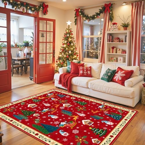 Christmas Area Rug by WelcometoBabovid