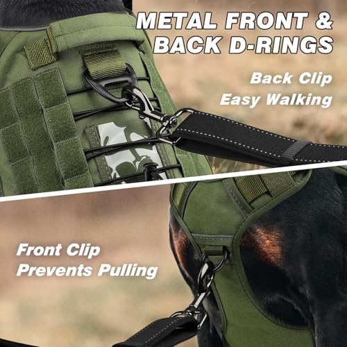 WINGOIN Green Tactical Dog Harness - Image 3