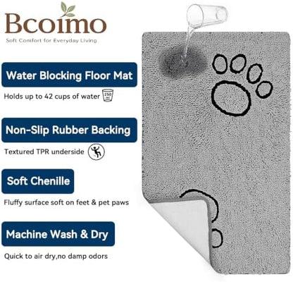 Bcoimo Super Absorbent Dog Door Mat - Image 4