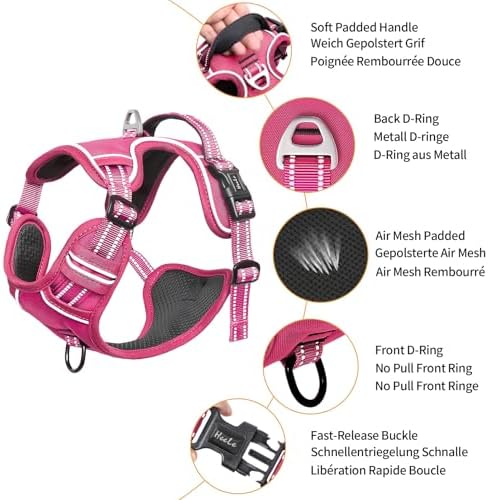 HEELE Dog Harness for Large Dogs No Pull Dog Vest Harness for Large Dog - Image 2
