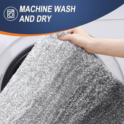 OLANLY Small Bathroom Rugs 24x16, Extra Soft Absorbent Microfiber Bath Rugs - Image 6