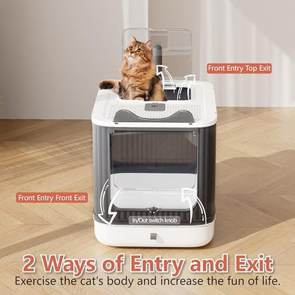 Covered Cat Litter Box with Lid - Image 6