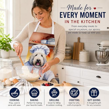 Caroline's Treasures Komondor The Chef Apron Cooking Kitchen Server Baking - Image 6