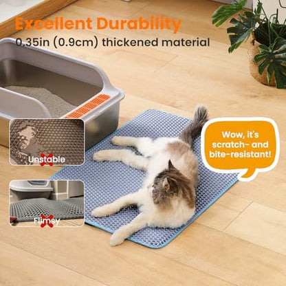Extra Large Cat Litter Mat, Double Layer Honeycomb Design - Image 6