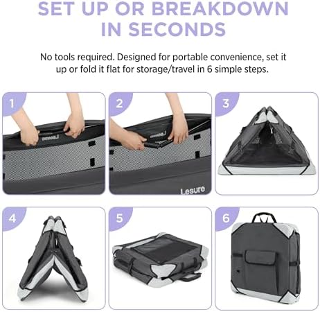 Lesure Portable Soft Collapsible Dog Crate - Image 6