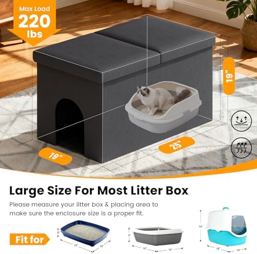 3-in-1 Cat Litter Box Enclosure - Image 6