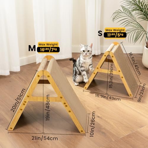 Conlun Vertical Cat Scratcher | A-Frame Scratching Pad - Image 2