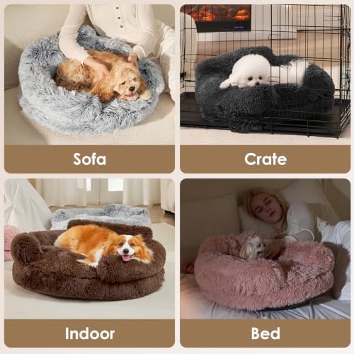 EHEYCIGA 36" Calming Donut Dog Bed - Image 5