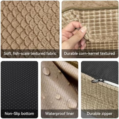 JOEJOY Orthopedic Dog Beds Large Sized Dog, XL Egg-Crate Memory Foam Pet Couch - Image 5