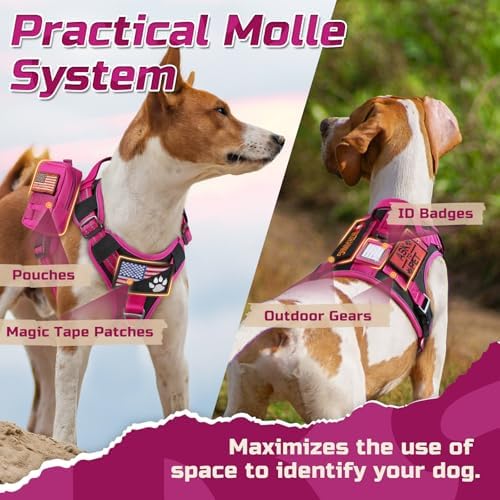 rabbitgoo Tactical Dog Harness for Small, No Pull Military Service Vest - Image 5