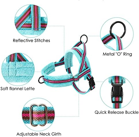 Lukovee Small Dog Harness and Leash Set, No Pull Soft Padded Vest - Image 2