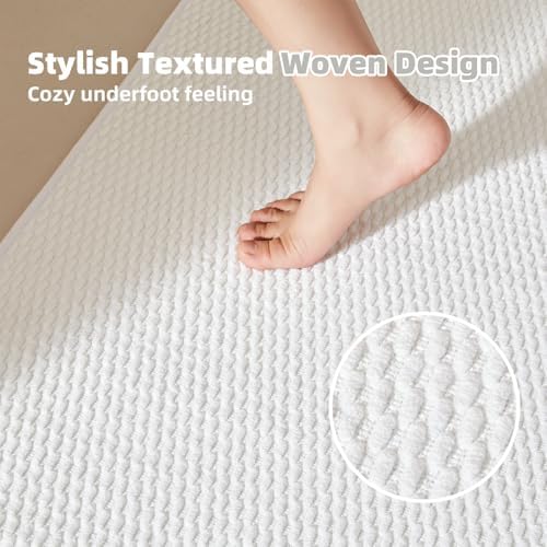 TYUU Bathroom Runner Rug, Long Bath Mat Washable Thin Quick Dry Low Pile - Image 3