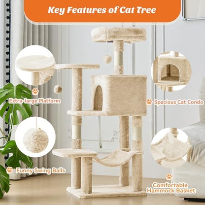 DUMOS Small 44 in Cat Tree Tower - Image 3