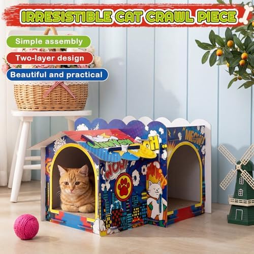 2 Story Cardboard Cat House - Image 6
