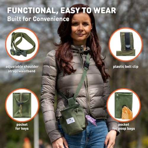 INSPECTOR TAIL Dog Treat Pouch for Training, Drawstring Bag, Hands Free - Image 2