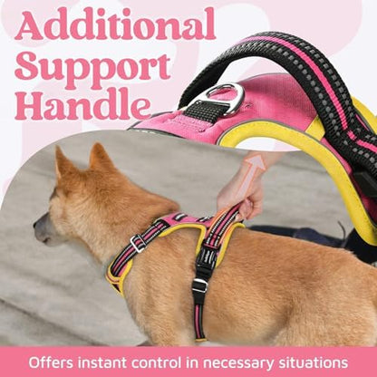 rabbitgoo Dog Harness Small Sized, No Pull 3 Buckles Easy On & Off - Image 4