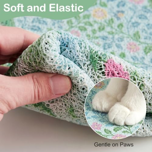 Glittme Cat Litter Mat 24"x15" Non-Slip Washable Trapping Mat - Image 4