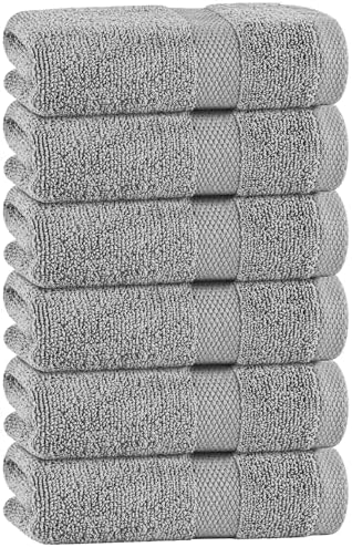 Wealuxe Light Gray Hand Towels 16x27 by WhiteClassic