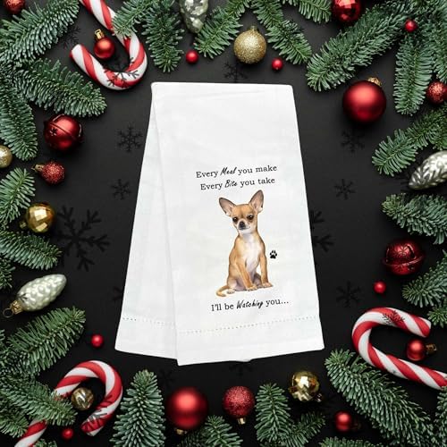 Tan Chihuahua Kitchen Towels - Image 3
